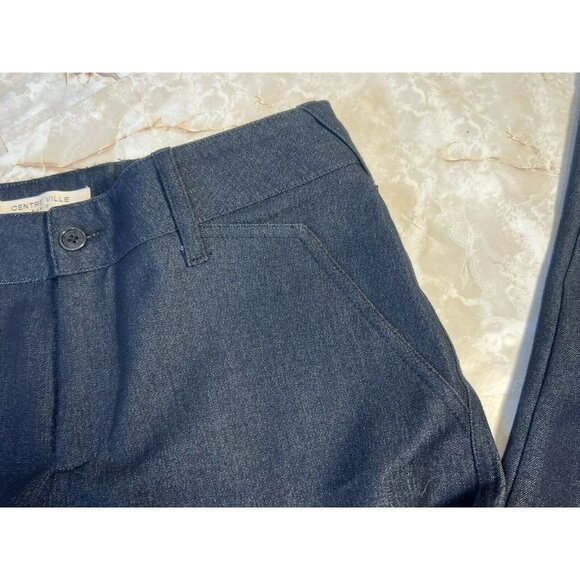 Centre Ville paris worn once ankle zip pants back pockets and front faux size 4 - Picture 6 of 8